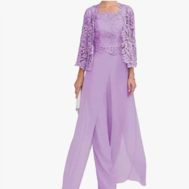 Womens Fashionable Chiffon Lace Cardigan Plus-size Coat-dress Long Skirt