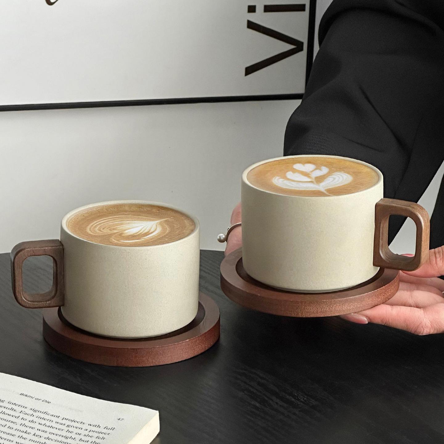 Simple Stoneware Mug And Coffee Cup Set