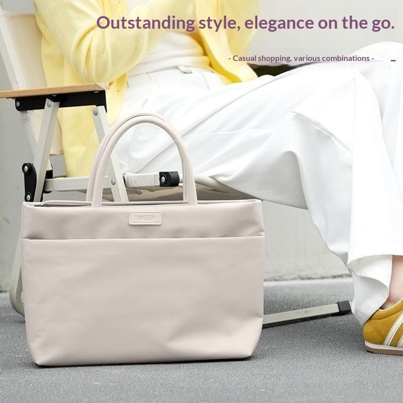 Solid Color Simple Lightweight Women's Laptop Bag 2