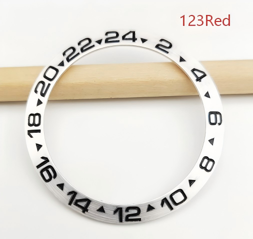 Watch Accessory 38mm Silver Bezel, Replacement For The Black And Green Submariner Case, Outer Bezel Ring 3