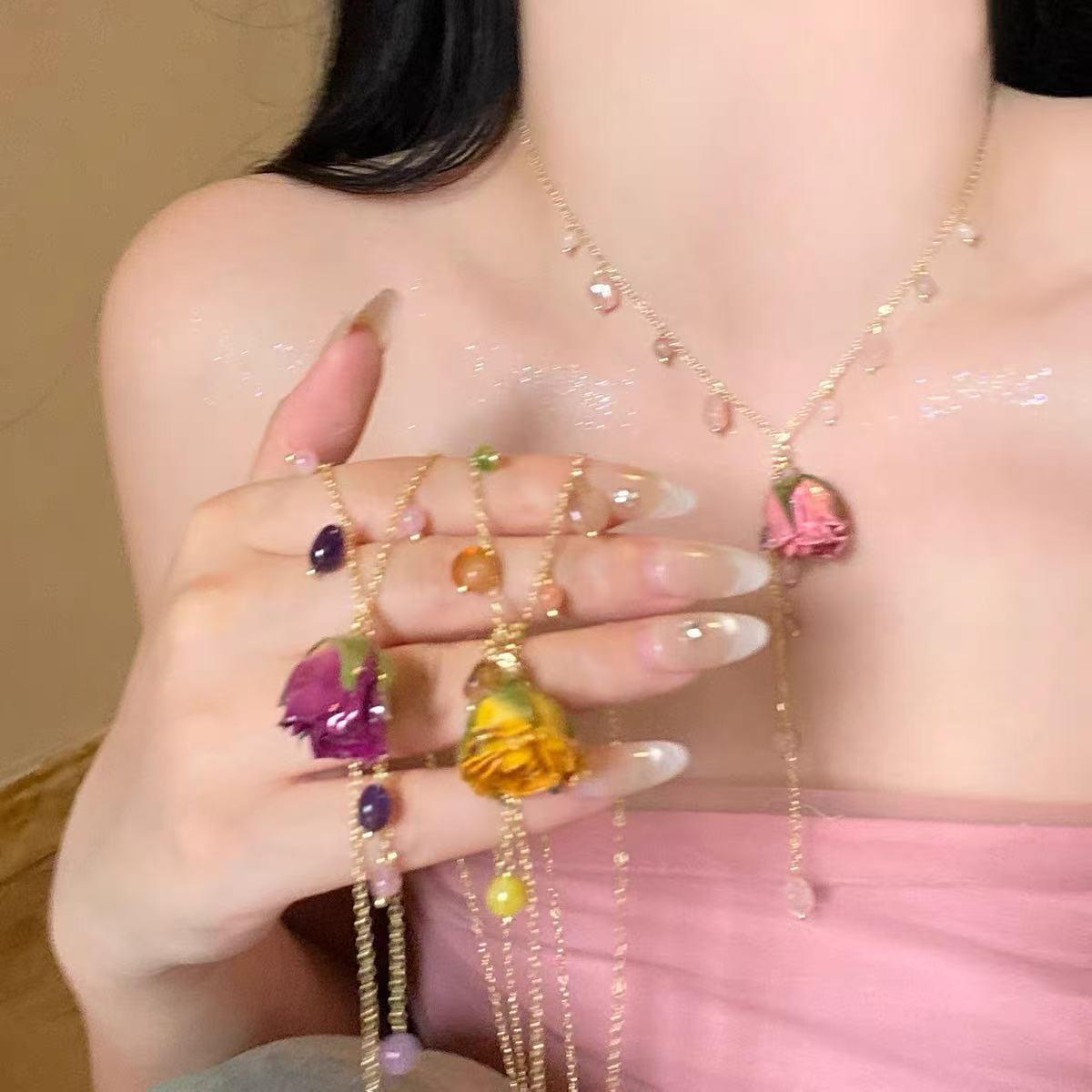 Women's Summer Long Halter Accessories Necklace