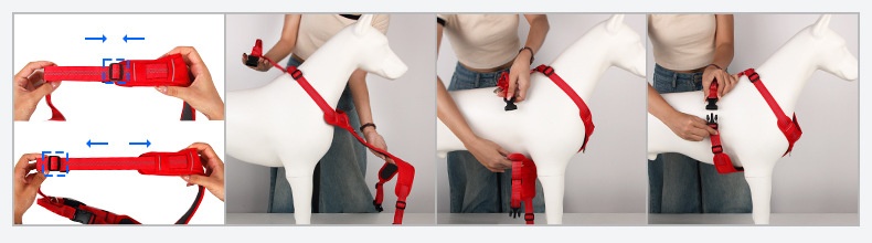 H-shaped Breathable Dog Harness detail photo 3