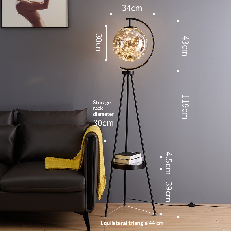 Creative Personalized Glass Globe Floor Lamp For The Living Room And Bedroom Bedside 2