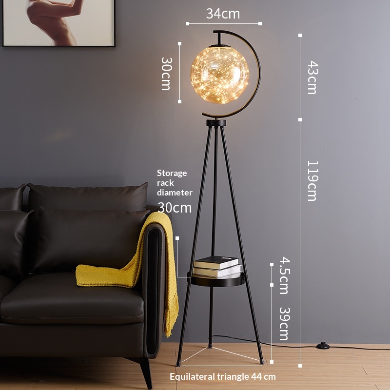 Creative Personalized Glass Globe Floor Lamp For The Living Room And Bedroom Bedside 7