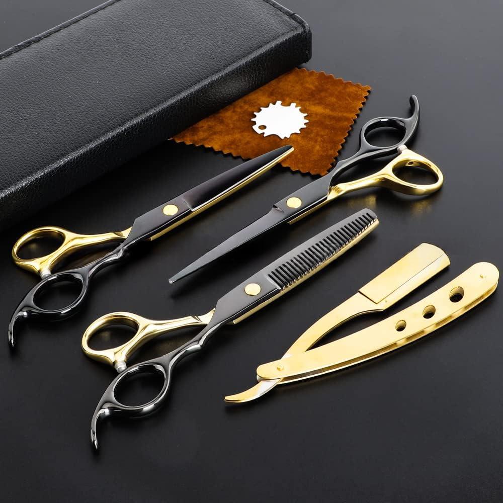 Black Gold Hairdressing Razor Barber Set