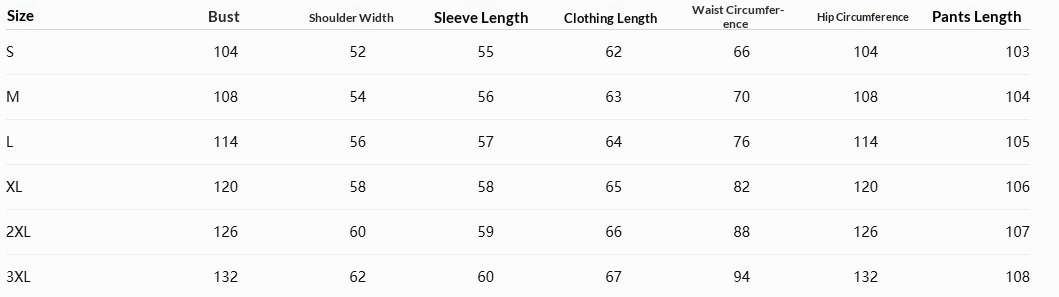 Size Chart - Tonal Leopard Print Hoodie & Wide-Leg Trousers Set