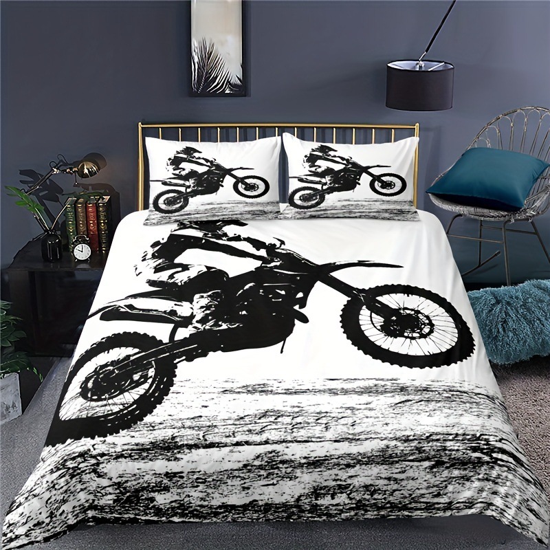 Three-piece Bedding Cross-country Motorcycle