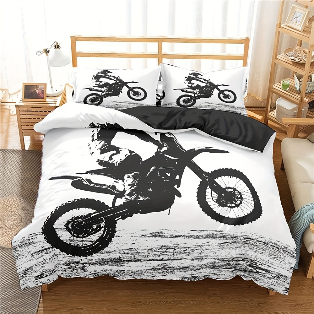 Three-piece Bedding Cross-country Motorcycle