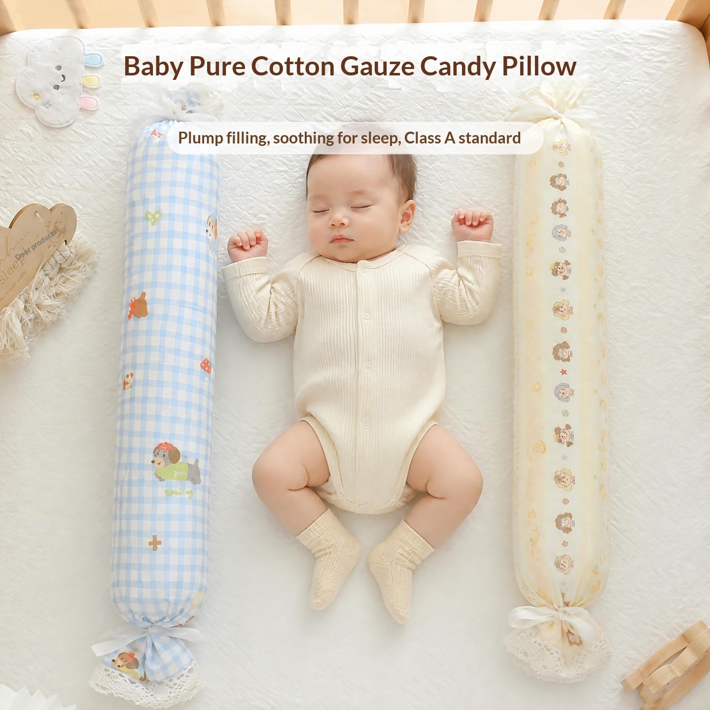 Child Anti-tip Headrest And Cuddle Pillow For Soothing To Sleep