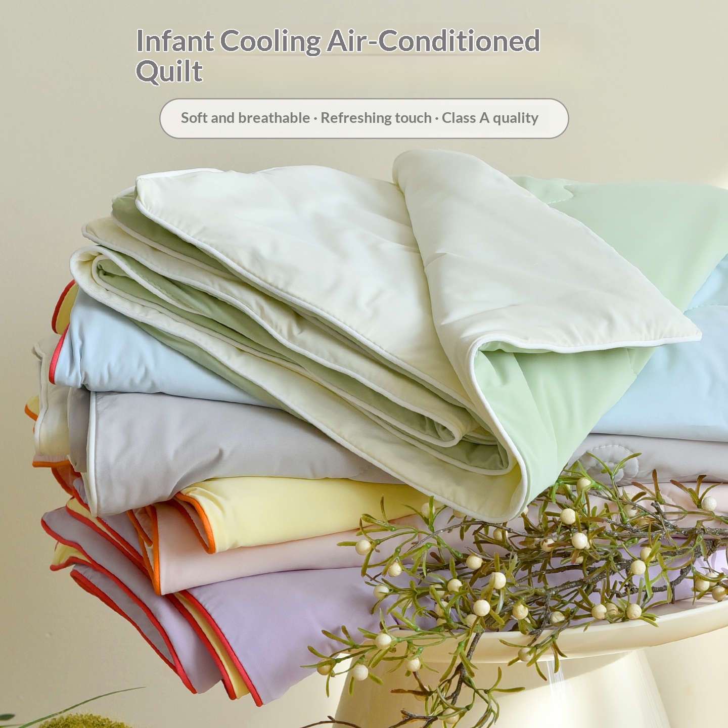 Babys Summer Nylon Air-conditioning Quilt