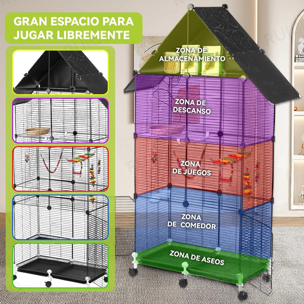 Breeding Cage Mynah Bird Display Cage Freely Combinable Birdcage detail photo 2