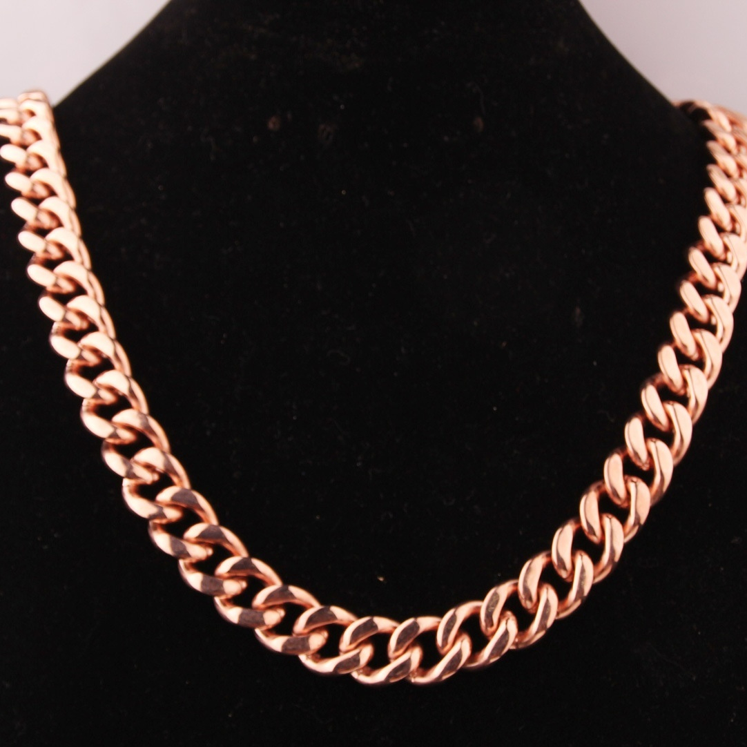 Rose Gold Single-Clasp Stainless Steel Collar