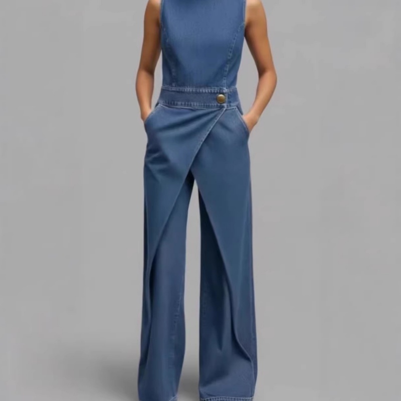 Women's Fashion Trendy Cowprint Sleeveless Jumpsuit 3
