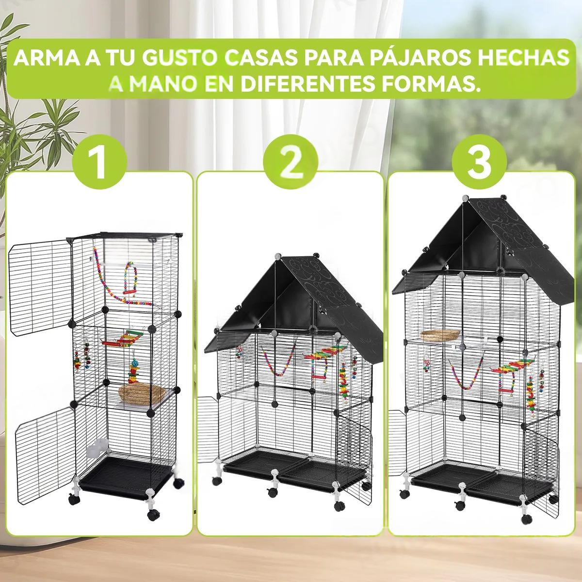 Breeding Cage Mynah Bird Display Cage Freely Combinable Birdcage detail photo 1