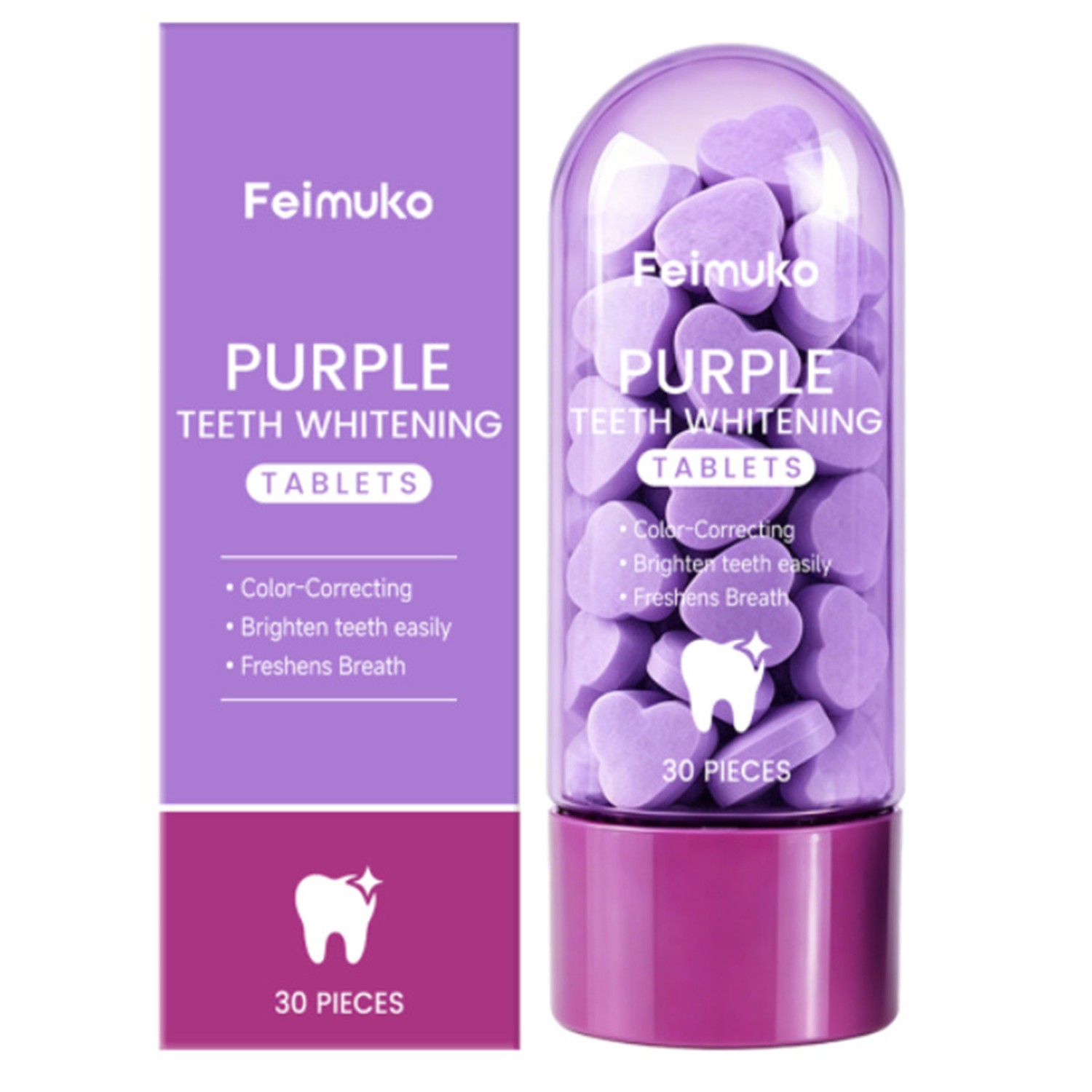 Purple Toothpaste Granules
