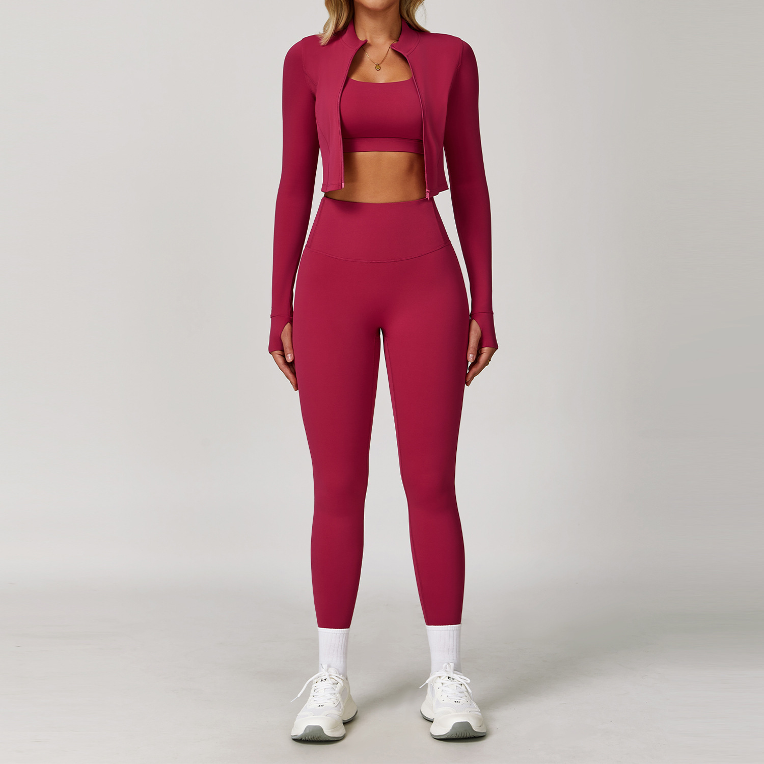 Women's Three-Piece Workout Set detail view