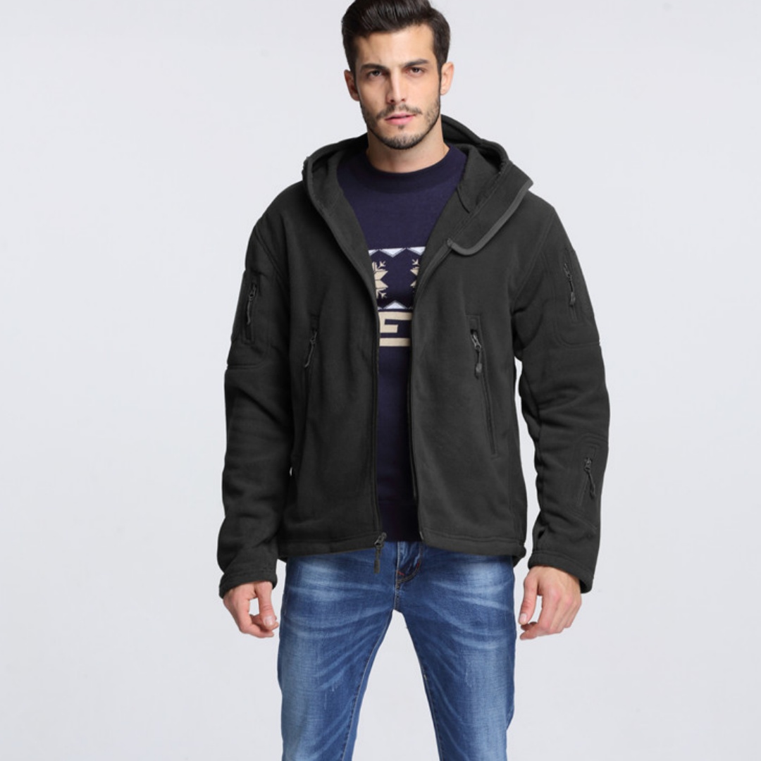 Tactical Spring Autumn Thermal Polar-Fleece Hoodie Jacket