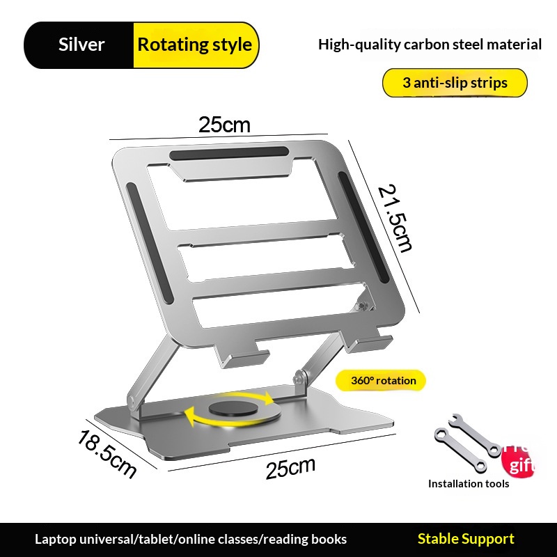 360-degree Rotating Laptop Stand, Foldable, Suspended, Portable, And Heat-dissipating