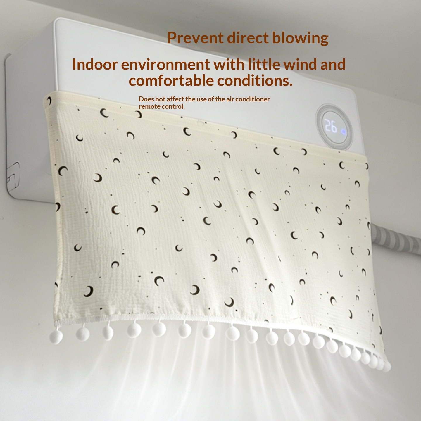 Air Conditioner Wind Shield Prevents Direct Airflow And Blocks Dust