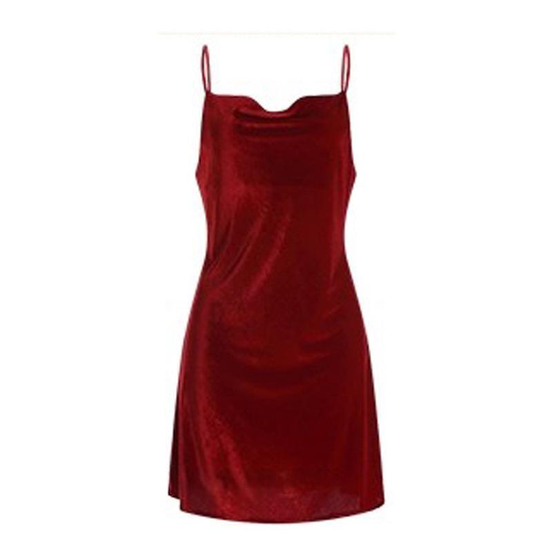 Cowl Neck Satin Chemise