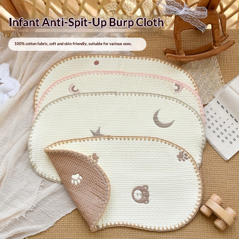 Newborn Baby Cotton Gauze Burp Cloth Baby Drool Bib