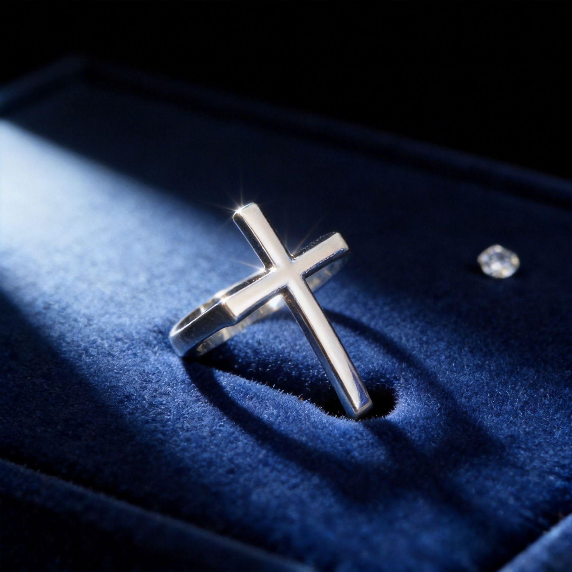 New-style Cross Mens Niche Minimalist Ring