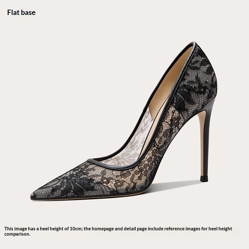 Plus-size Women's Lace High Heels