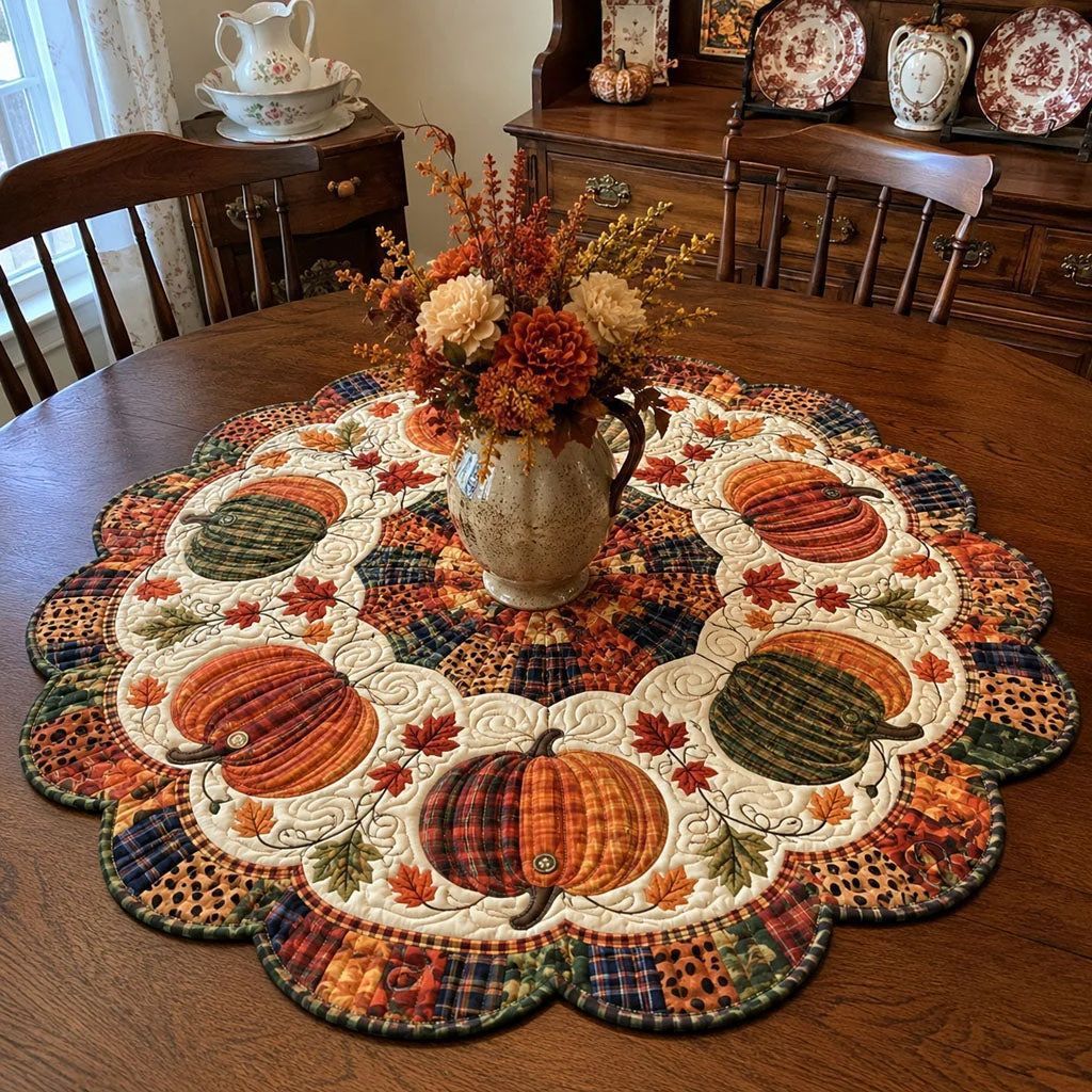 Printed Quilted Table Runner For Dining Table And Living Room