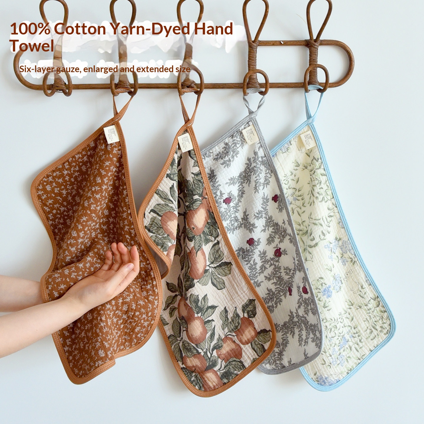 Babys Pure Cotton Six-layer Gauze Hand Towel Class A Burp Cloth For Newborns