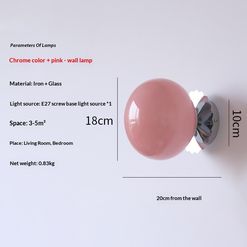 Minimalist Cream-Style Designer Creative Art Wall Lamp For Childrens Rooms