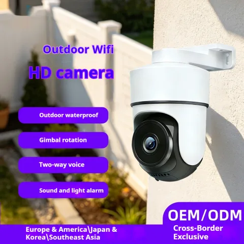 Dual-lens Home Surveillance Camera with Remote Access HD Resolution