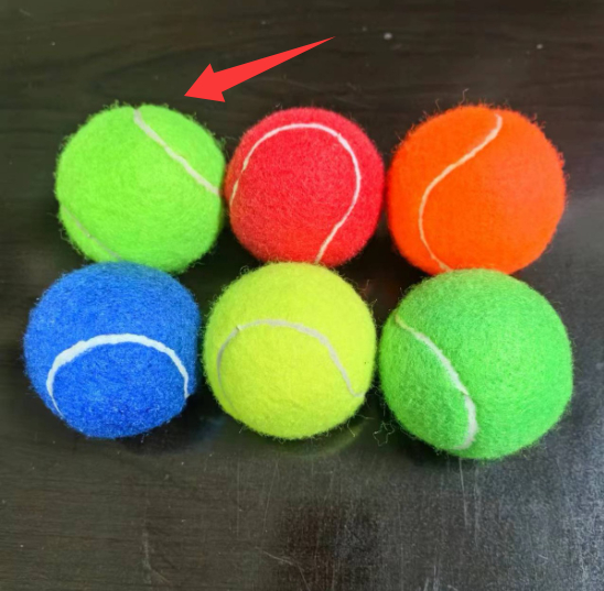 High-elasticity Colorful Durable Rubber Tennis Balls For Training