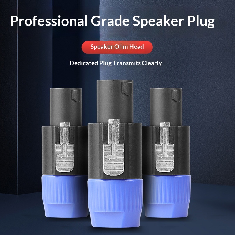 Professional Speaker Four-core Plug Circular Aviation Style Ohm Rated Connector