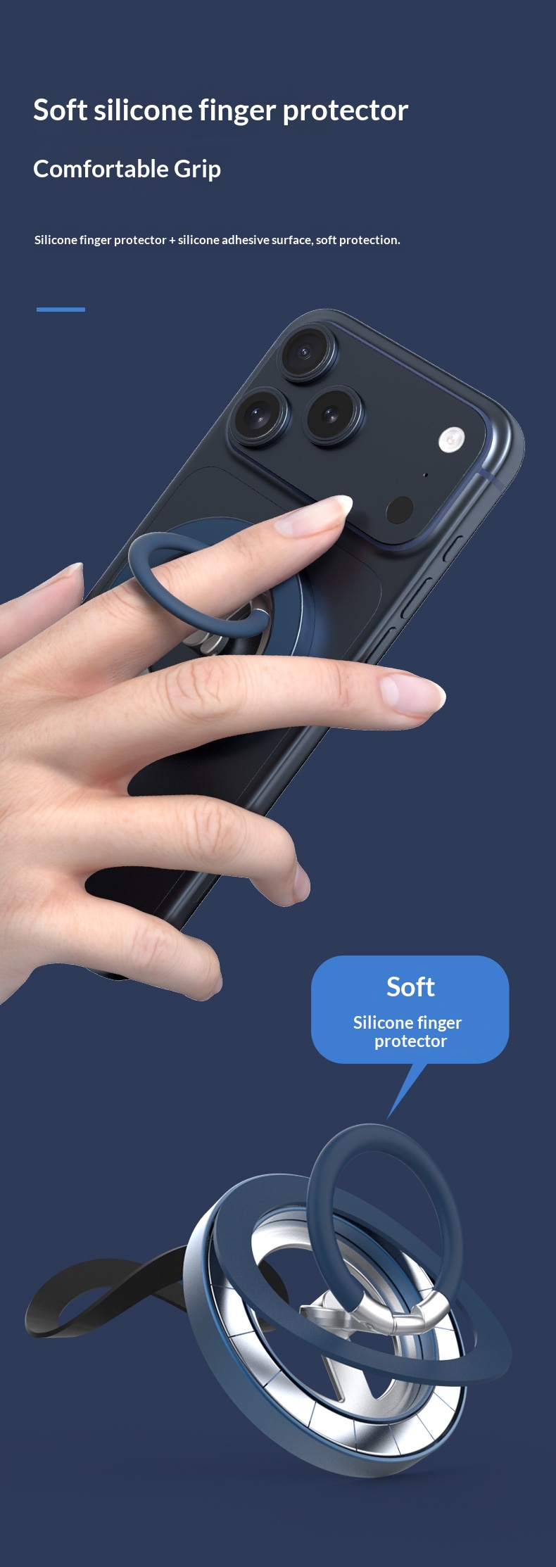 PHAEVOX MagRing Stand magnetic foldable phone holder