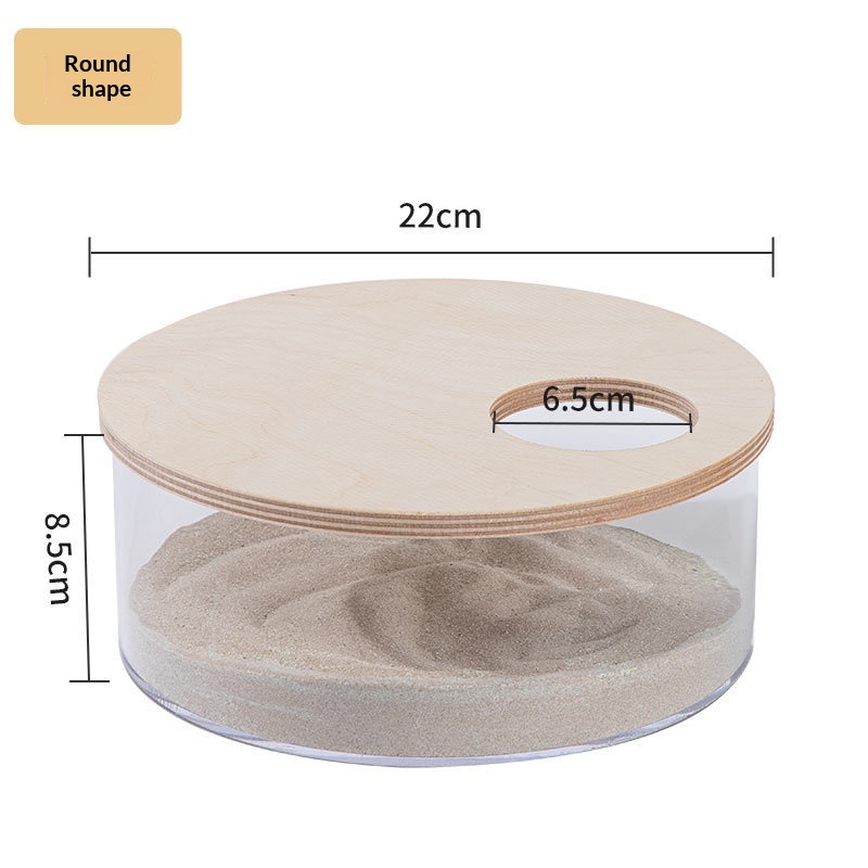 Hamster Bathroom Sandbox Fully Transparent Large Toilet Urine Sand Tray