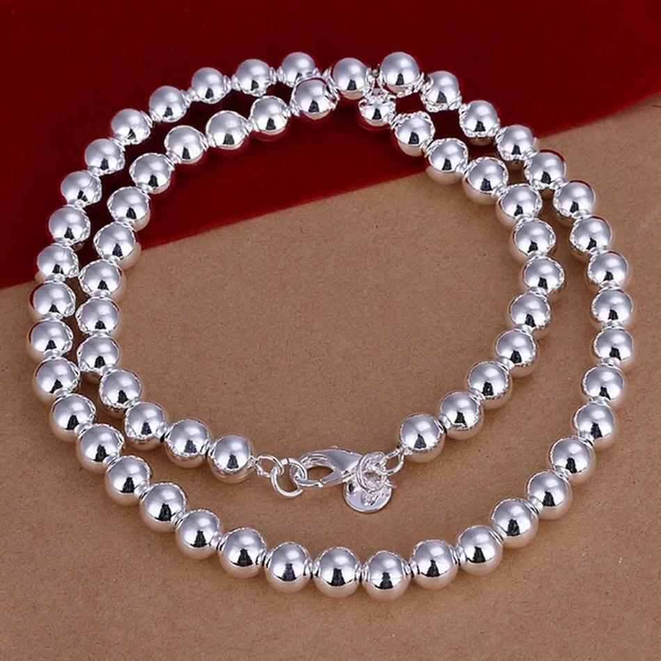 Classic Silver Jewelry Buddhist Rosary Necklace Accessory