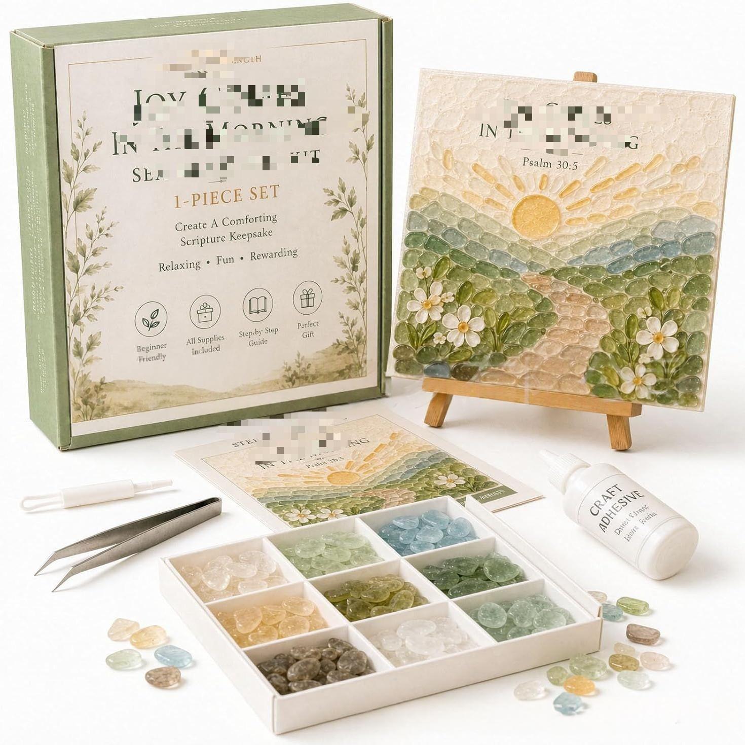 Psalms Of Comfort & Strength Sea Glass Art Kit Acrylic Art Kit