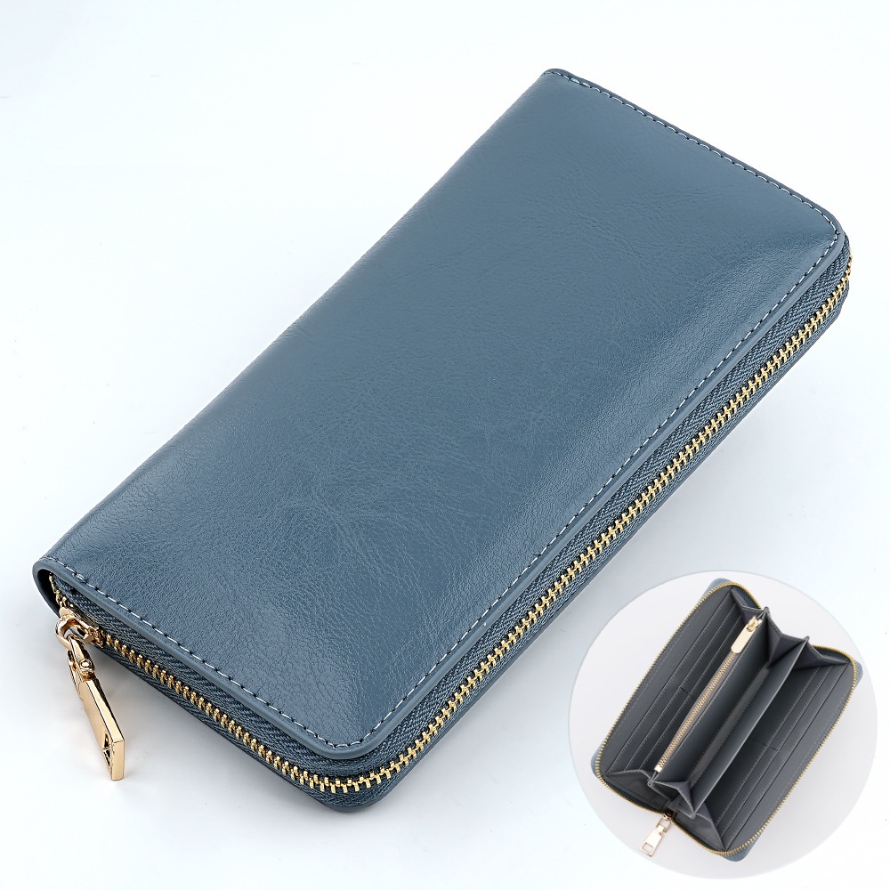 Womens Fashionable High-Capacity Zipper Wallet, picture 3 of 12