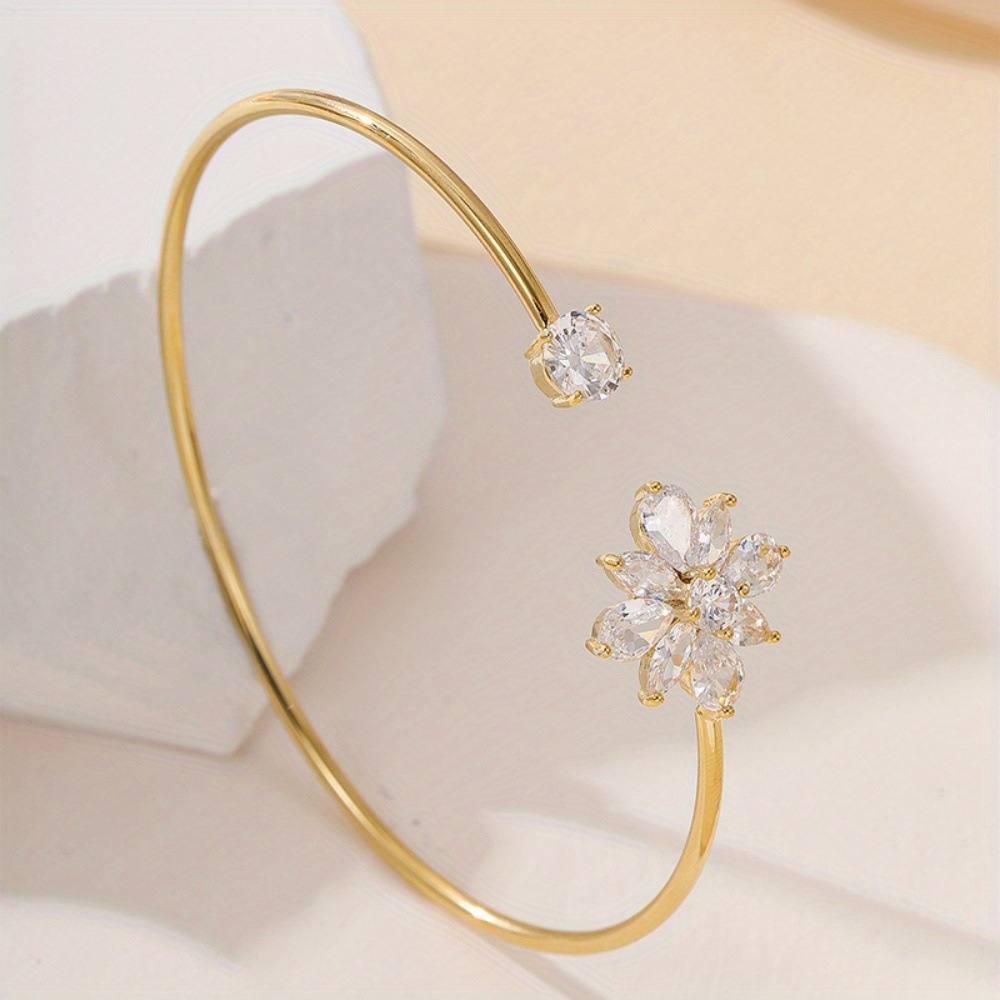 Luxury Floral Copper Bangle