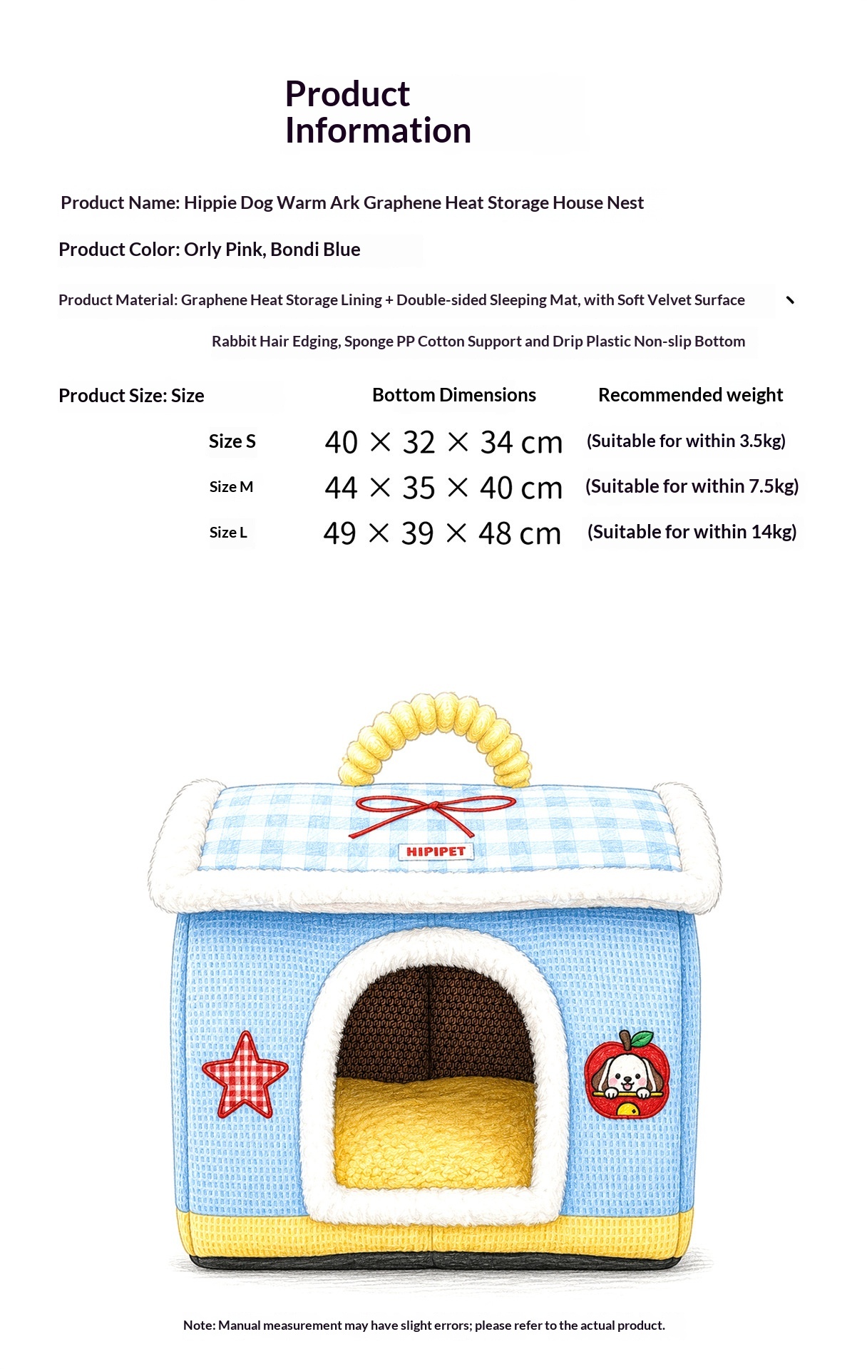 Warm Dog Bed For Small And Medium-sized Dogs detail photo 1