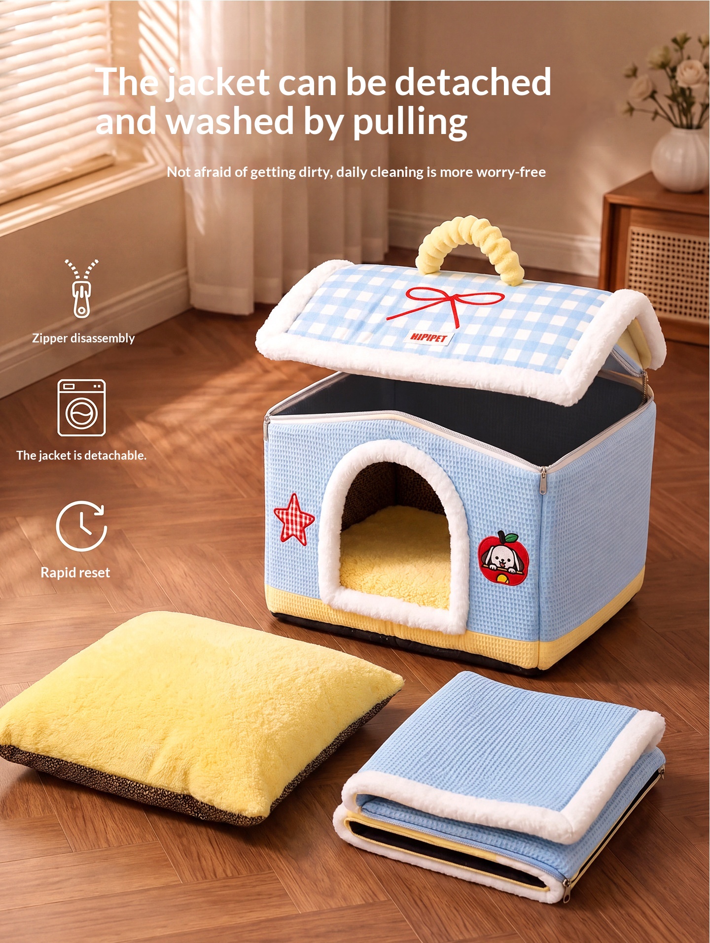 Warm Dog Bed For Small And Medium-sized Dogs detail photo 4