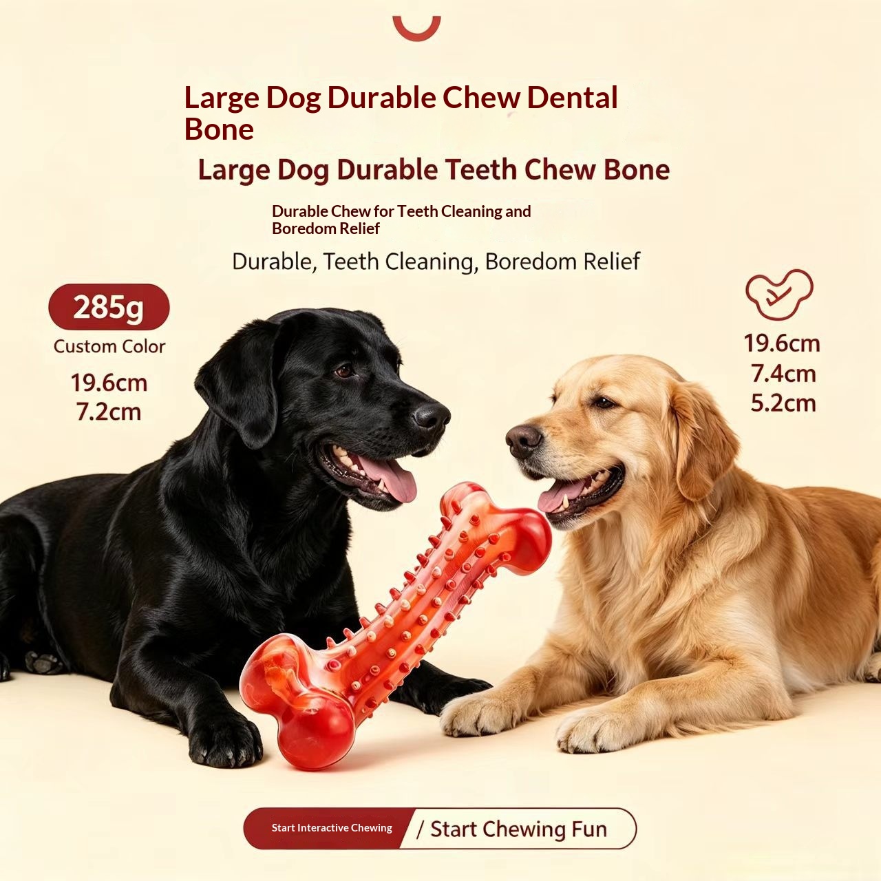 Chewing Toothbrush ToySimulated Dog Bone For Large detail photo 3