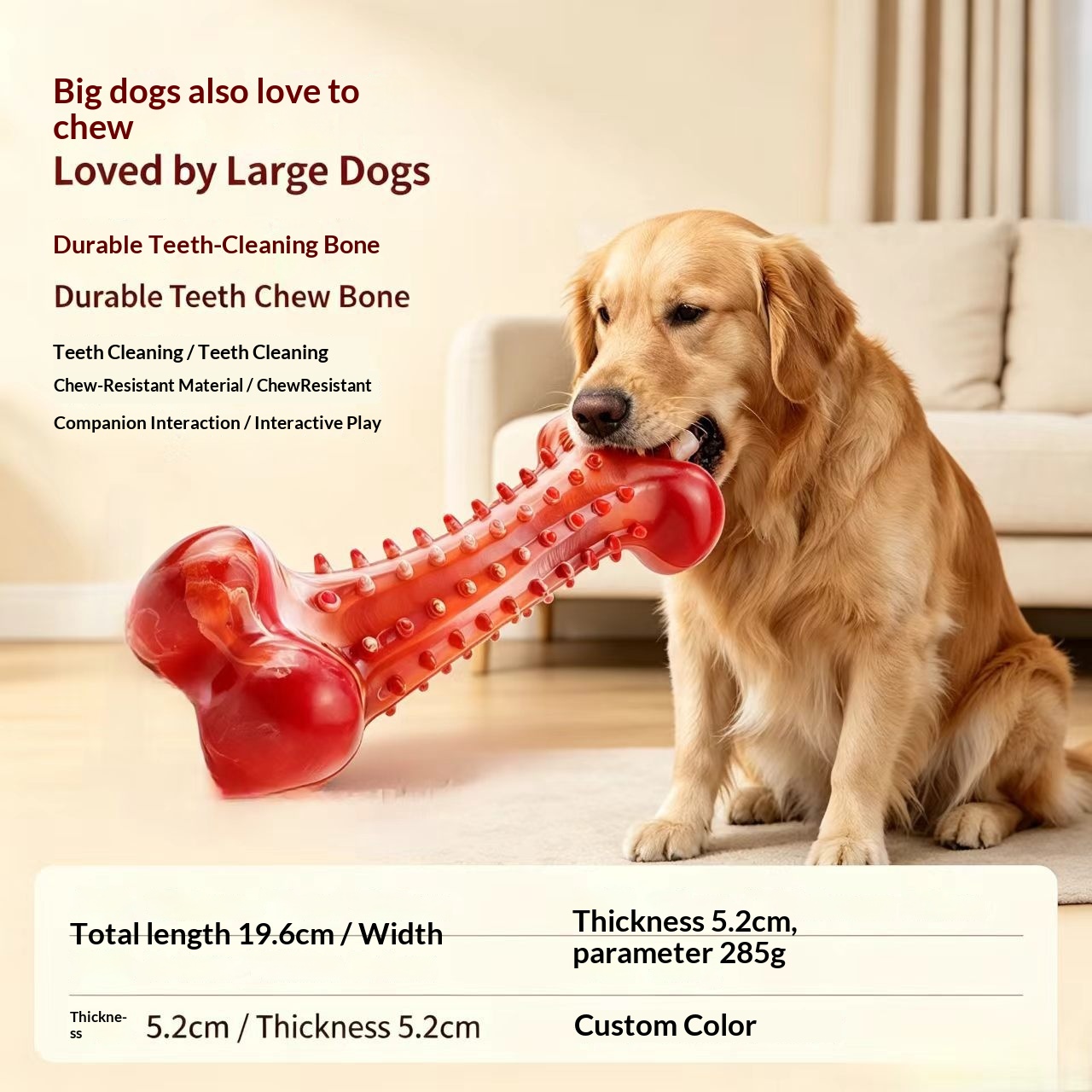 Chewing Toothbrush ToySimulated Dog Bone For Large detail photo 7