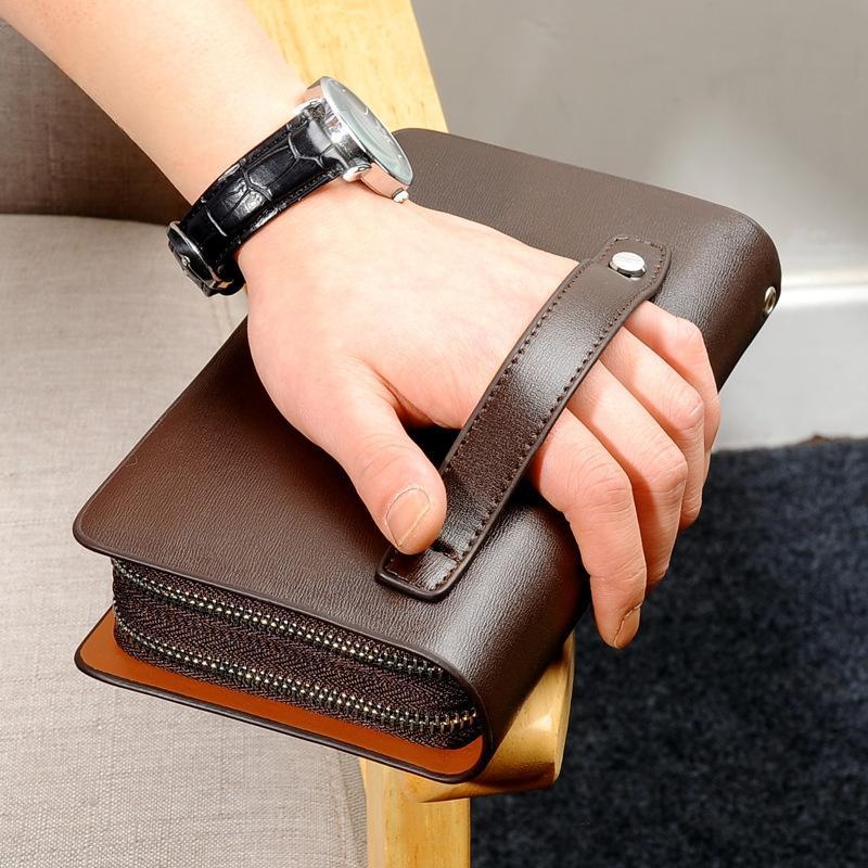 Double Zipper Large Capacity Clutch Bag