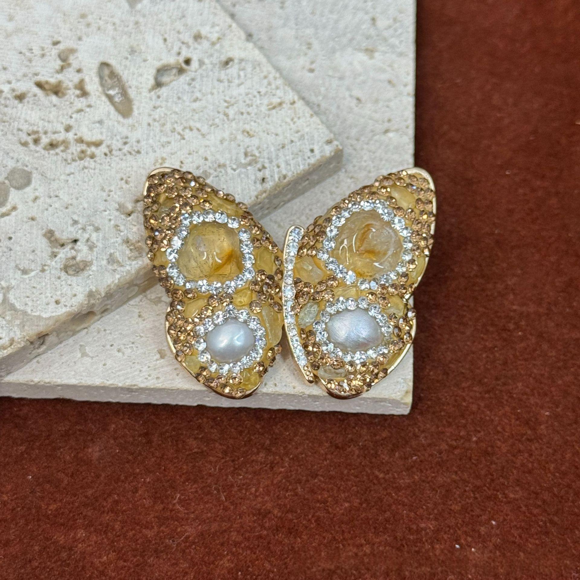 Crystal Butterfly Brooch, picture 6 of 7
