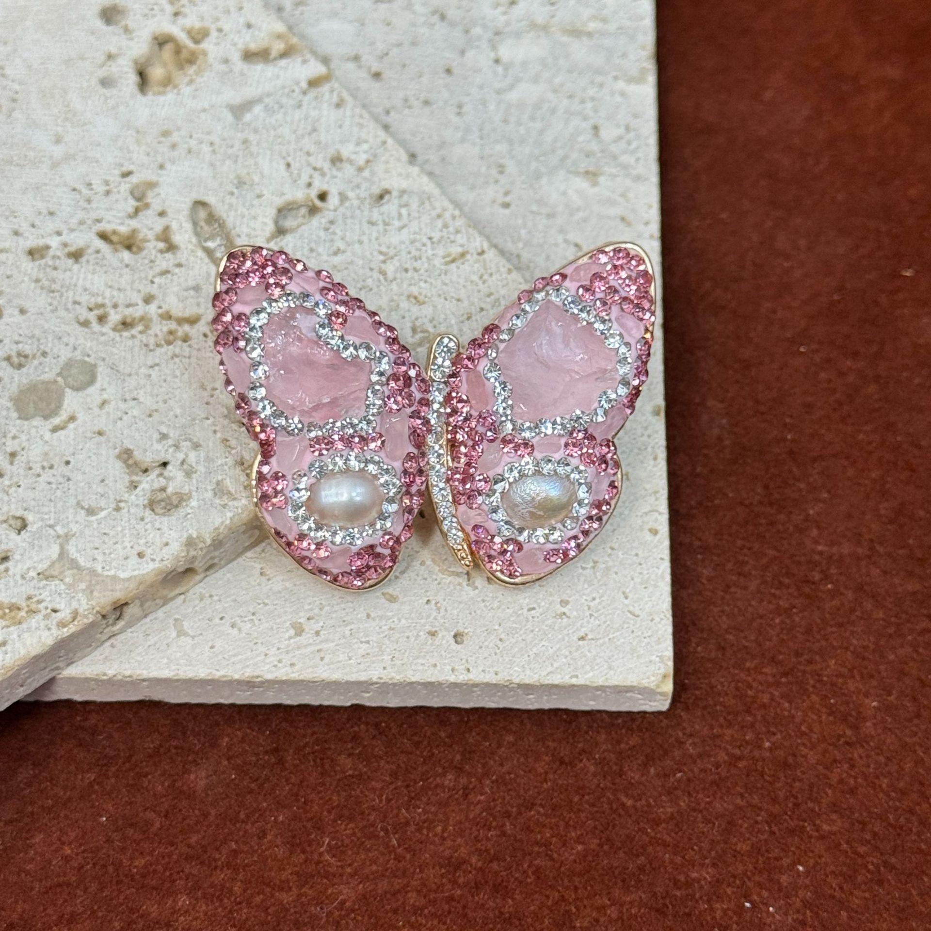 Crystal Butterfly Brooch, picture 5 of 7