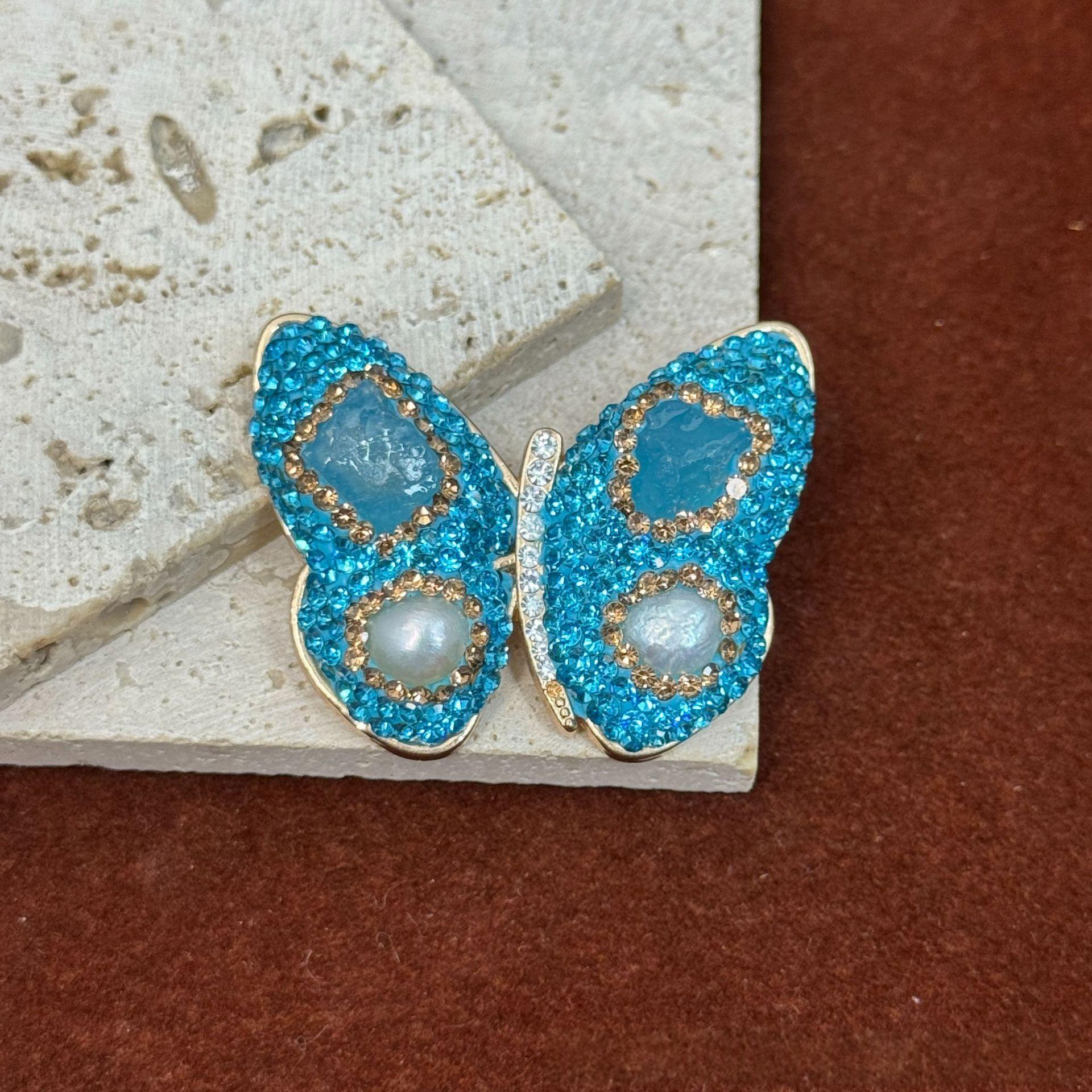Crystal Butterfly Brooch, picture 4 of 7