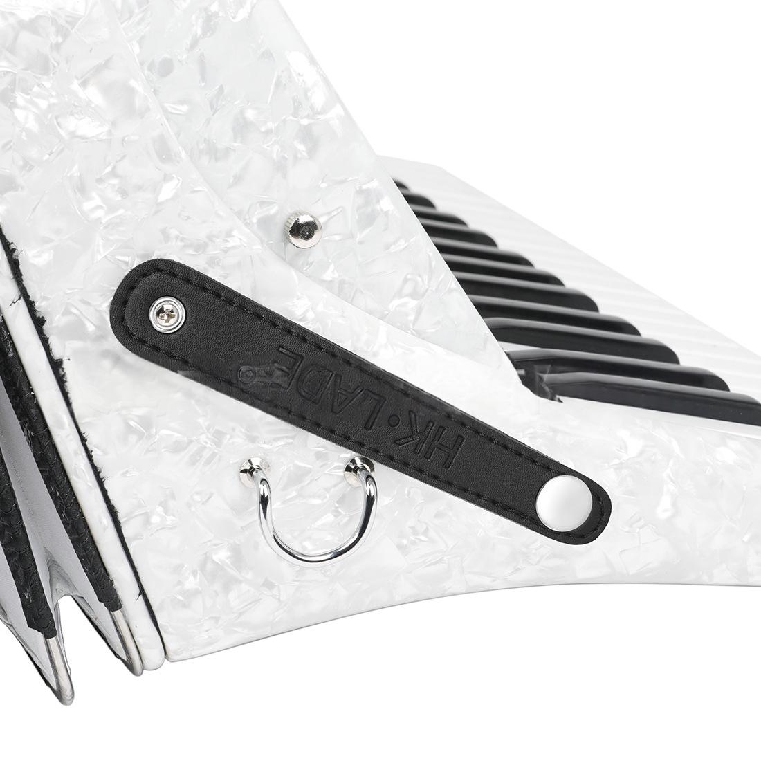 Universal leather accordion buckle component