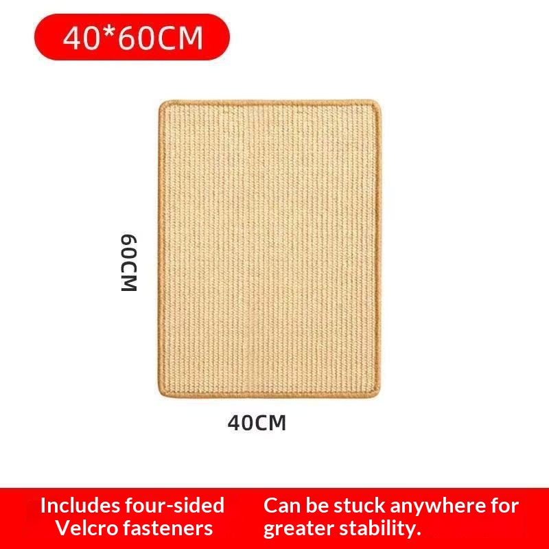 Sisal Cat Scratching Board, Cat Scratching Padno Shedding - Sisal Cat Scratching Board, Cat Scratching Padno Shedding 40x60cm Primary Color