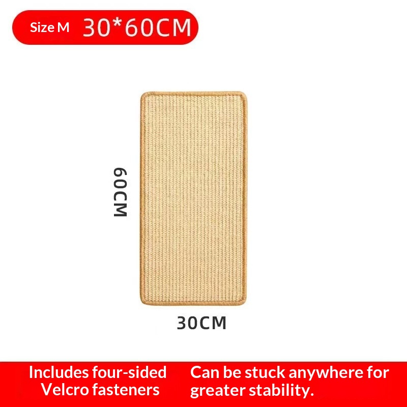 Sisal Cat Scratching Board, Cat Scratching Padno Shedding - Sisal Cat Scratching Board, Cat Scratching Padno Shedding 30x60cm Primary Color